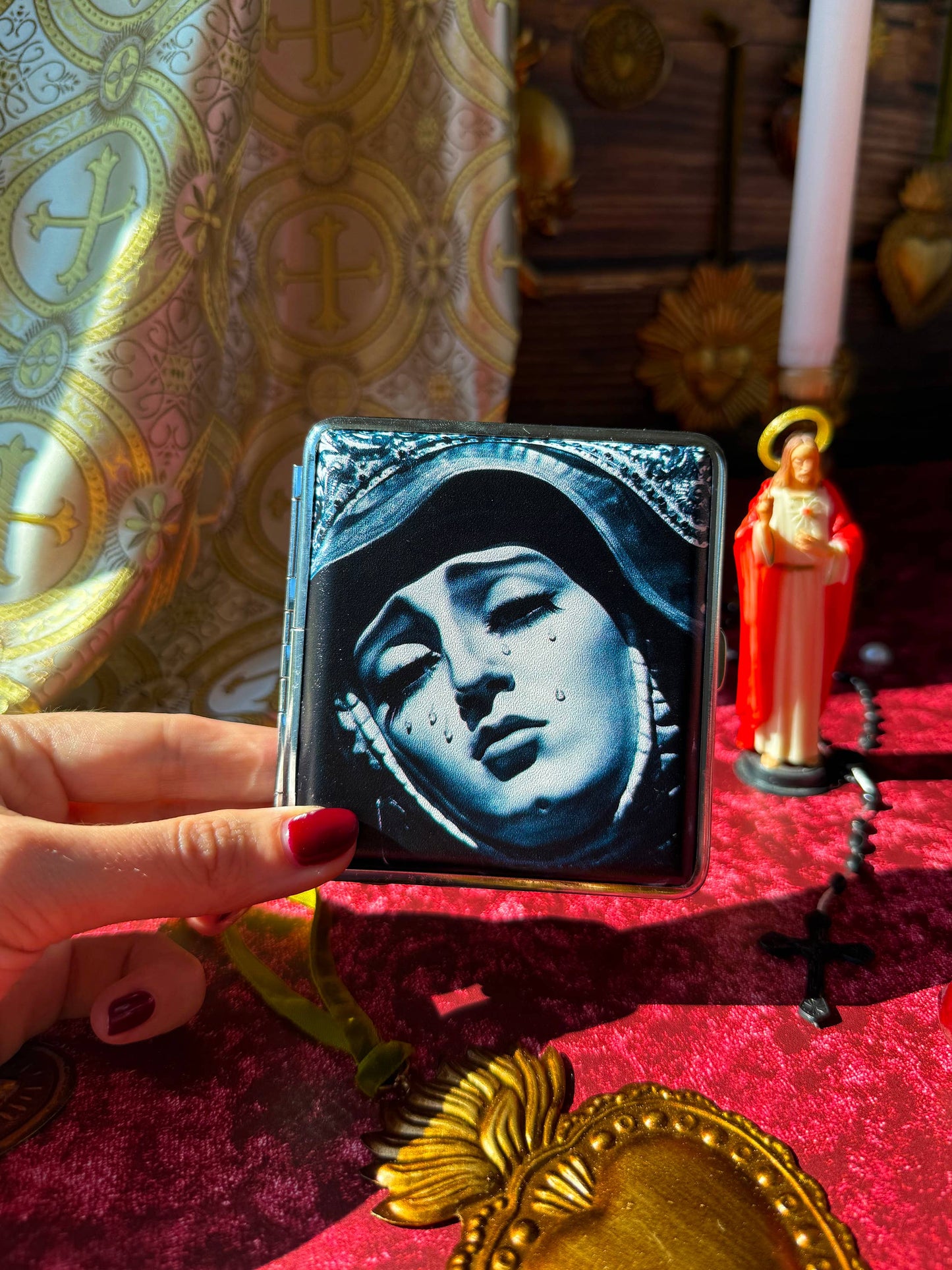 Our Lady of Sorrows Cigarette Case