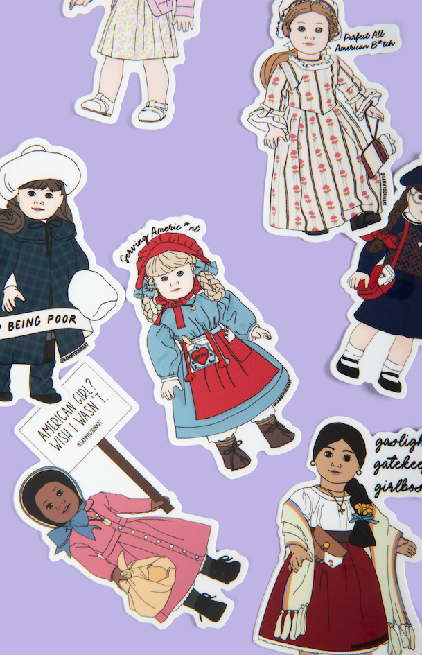 Addy "American Girl? Wish I Wasn’t" American Girl Doll Sticker