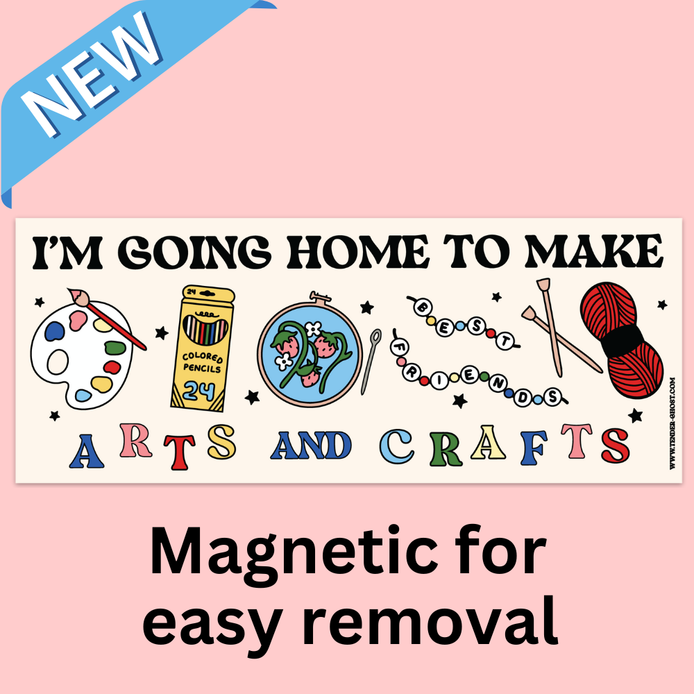 "Arts and Crafts" Bumper Magnet