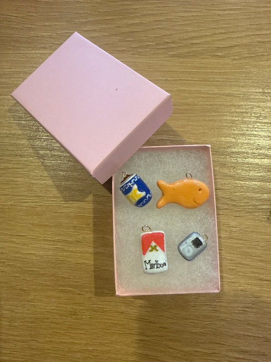 Handmade Goldfish Cracker Charm