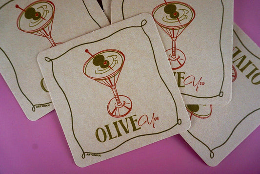 Dirty Martini Coasters