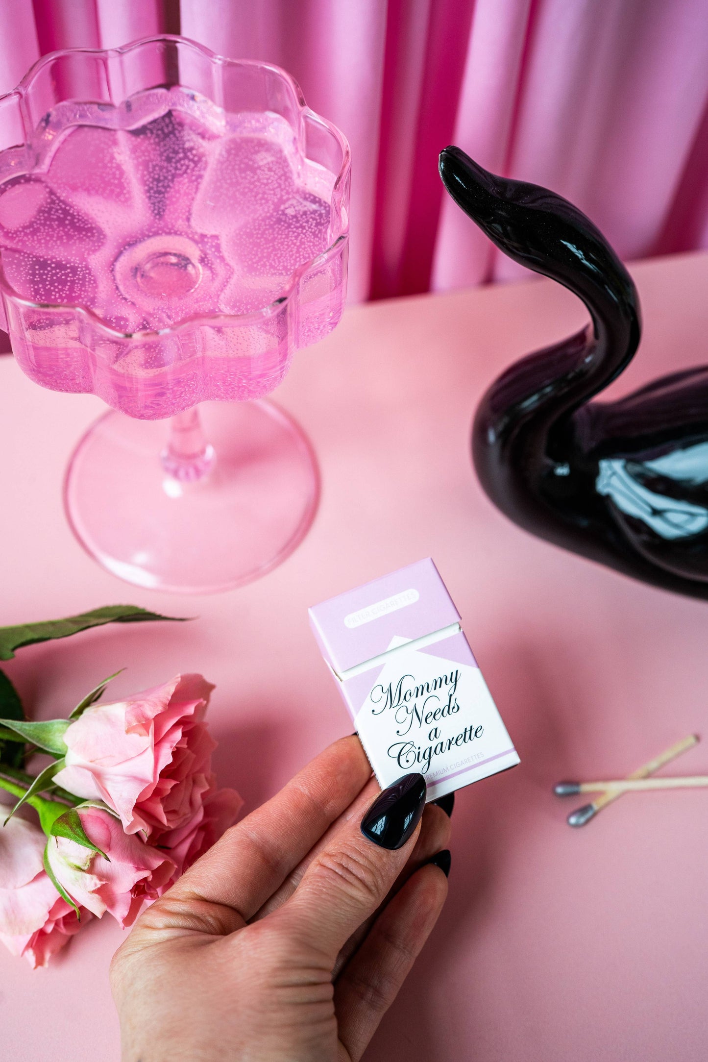 "Mommy Needs a Cigarette" Cigarette Box Matches