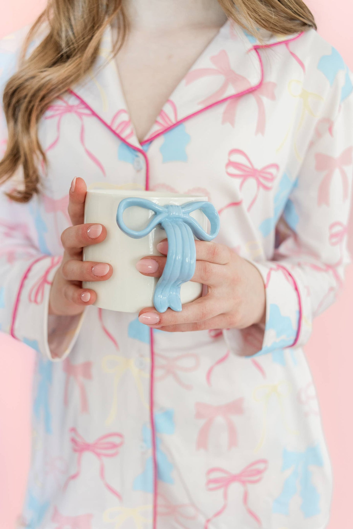 Blue Bow Mug