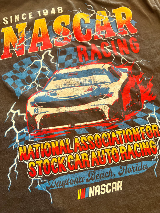 Y2K NASCAR Daytona Beach Racing Graphic T-Shirt