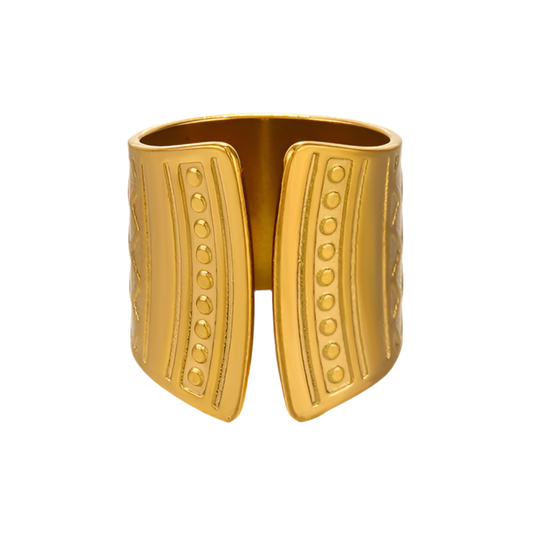 Geometric Cuff Ring