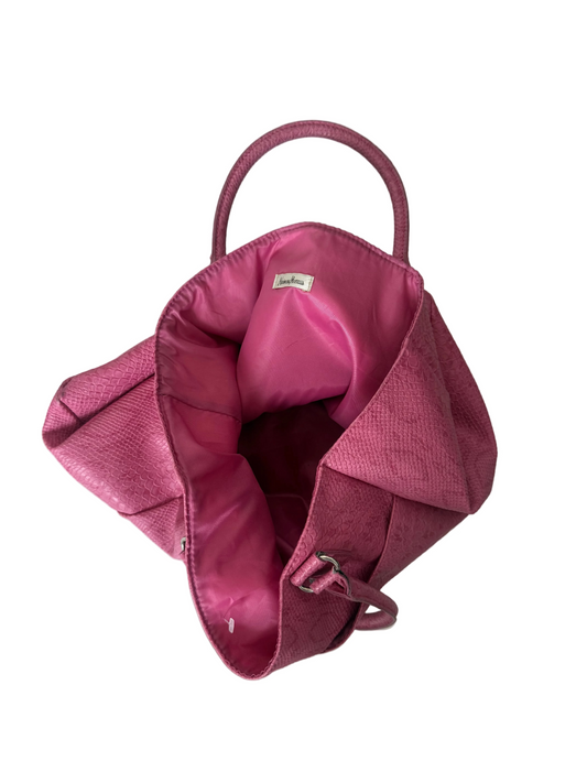 Large Vintage Snakeskin Y2K Neiman Marcus Tote