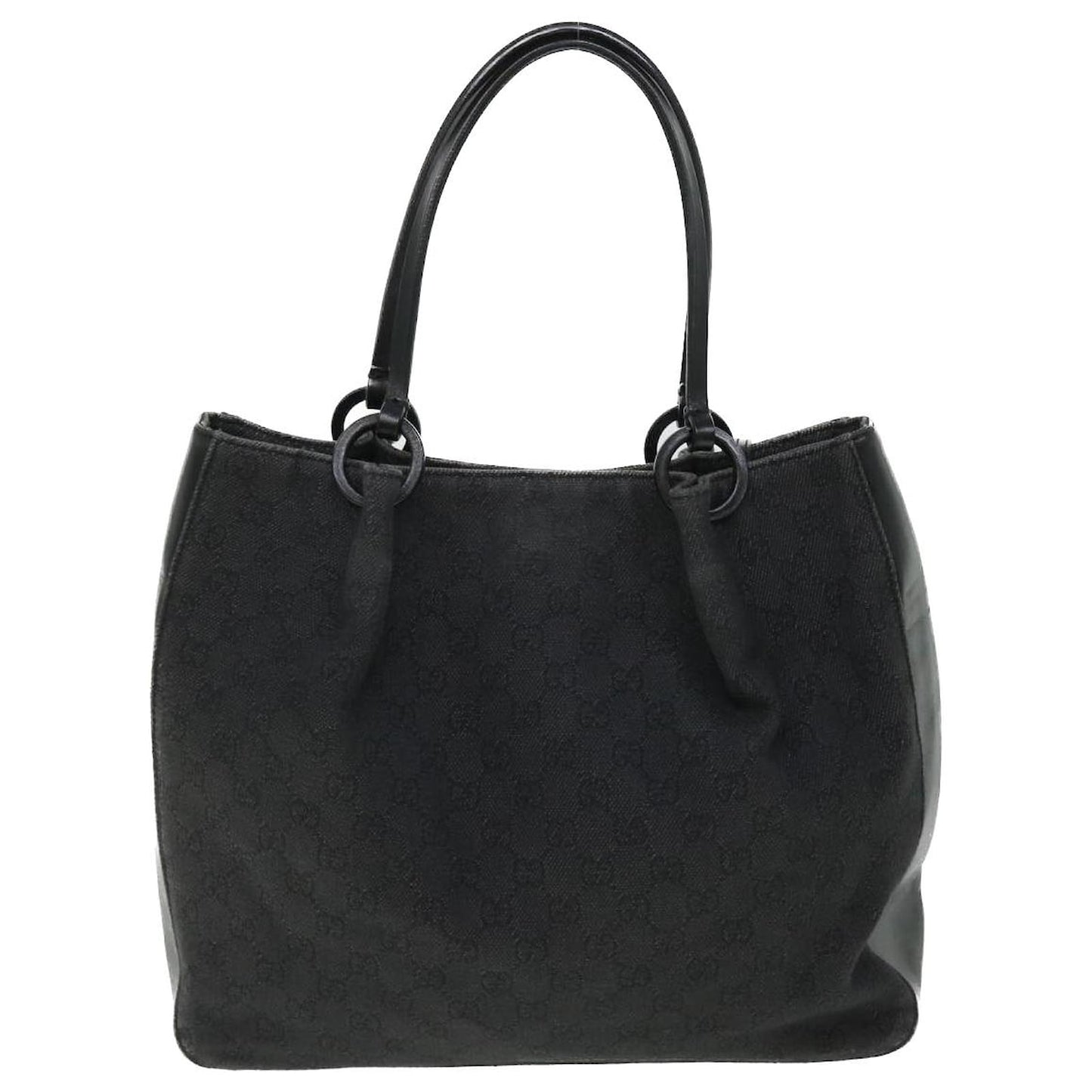 Vintage Gucci Black GG Canvas Tote Bag