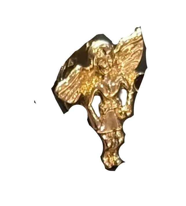 Vintage Angel Tac Pin – Gold Cherub Brooch | Collector Piece