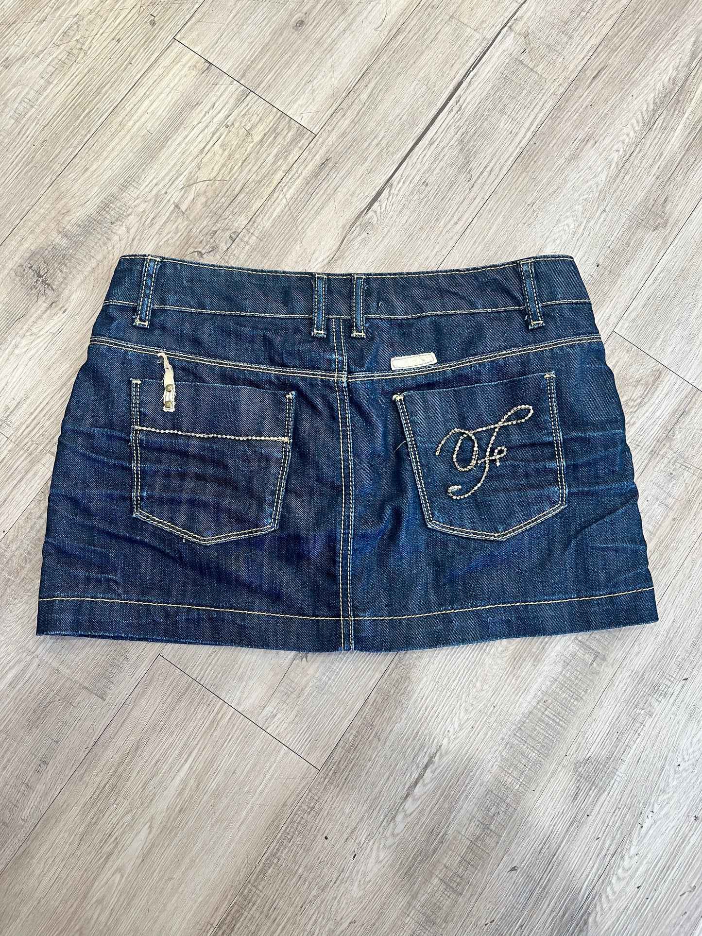 Farfallina Vintage European Denim Skirt
