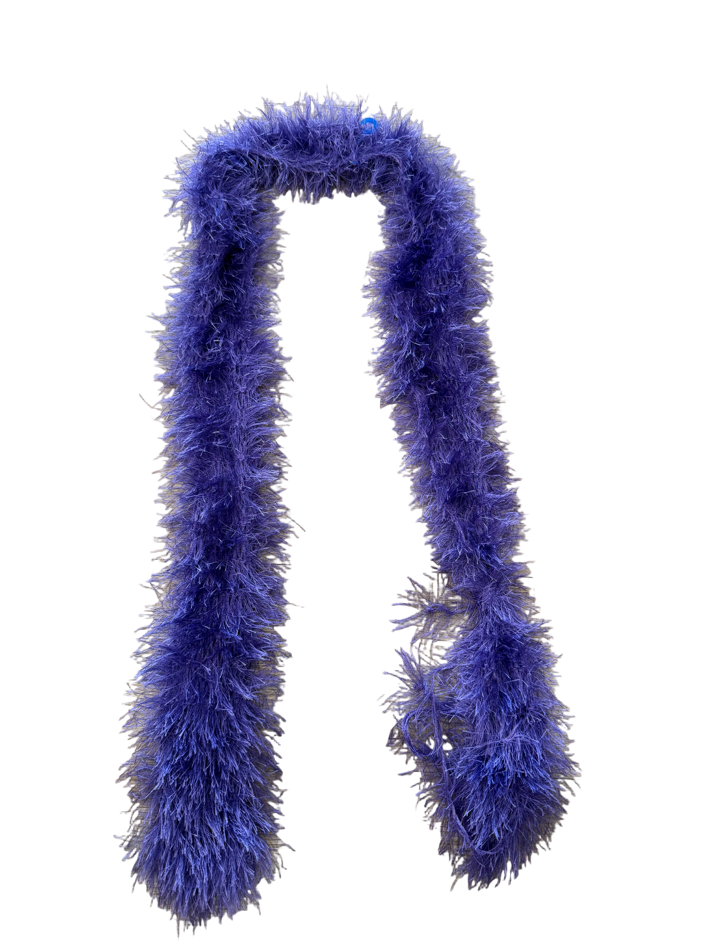 Purple Furry Y2K Skinny Scarf