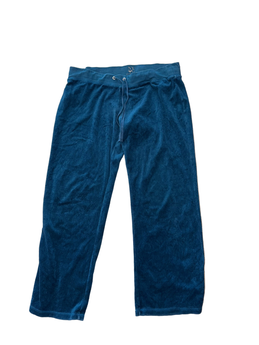 New York & Company Teal Y2K Velour Tracksuit Set