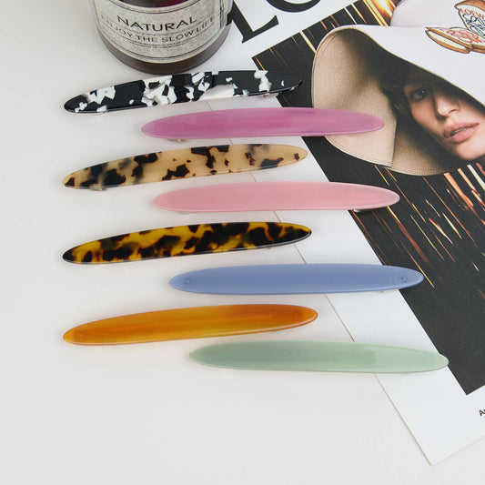 French Acetate Barrette Hair Clip