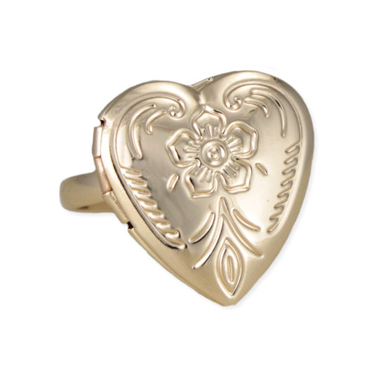Cherished Memories Heart-Shaped Locket Ring