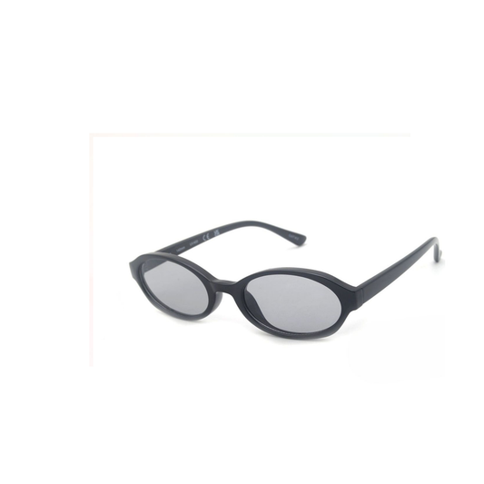 Oval Black Frame Sunglasses
