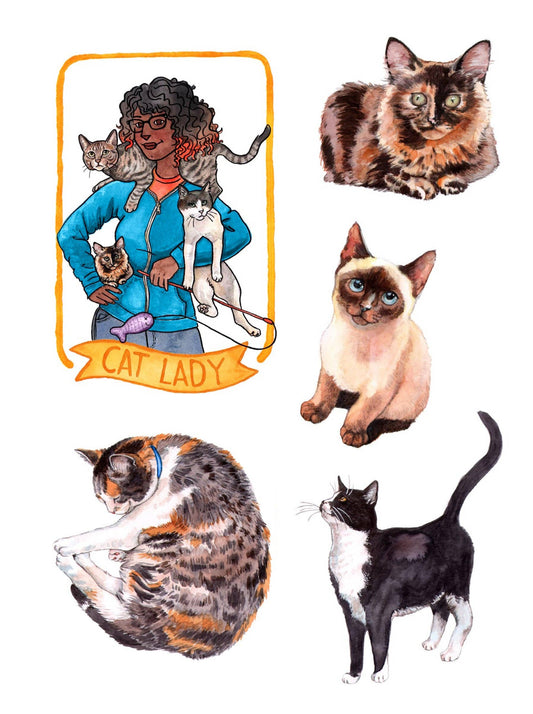Cat's Meow Sticker Book by Megan Lynn Kott