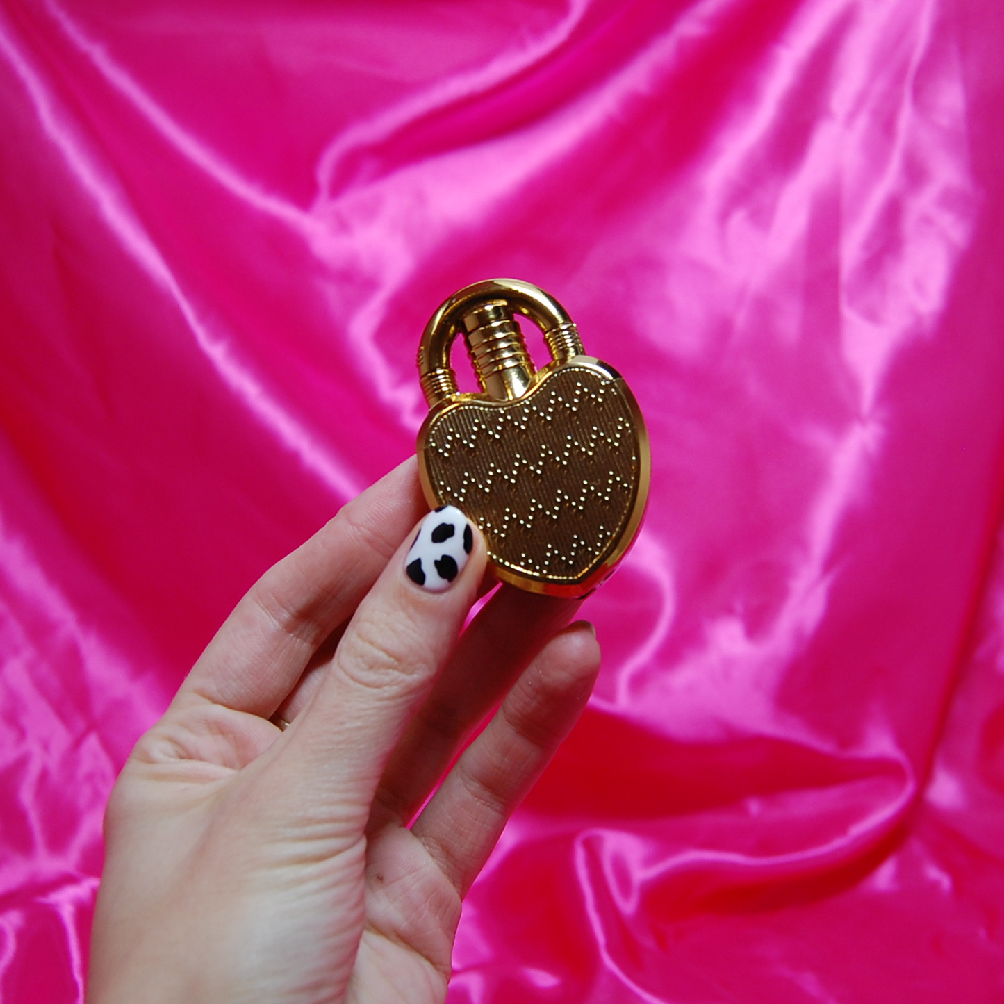 Gold Heart Lock Lighter