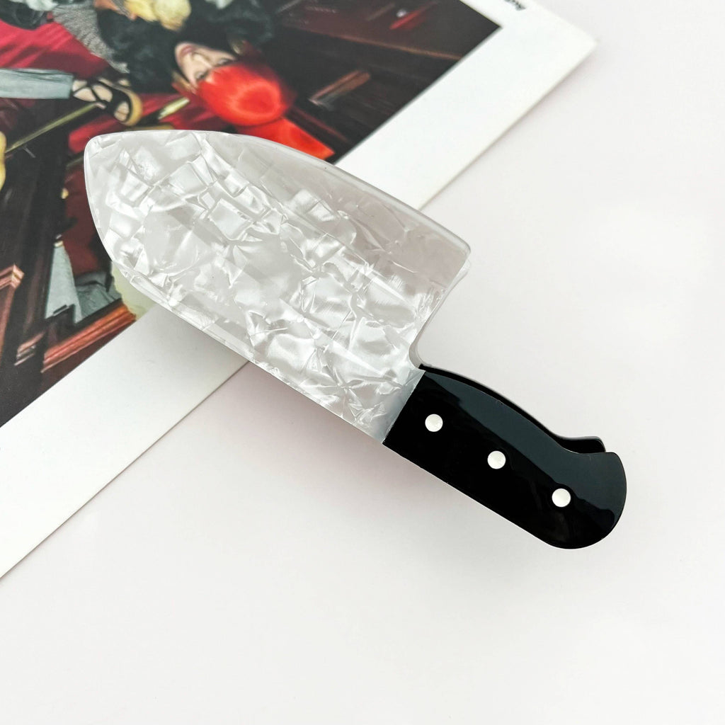 Novelty Knife Hair Claw Clip