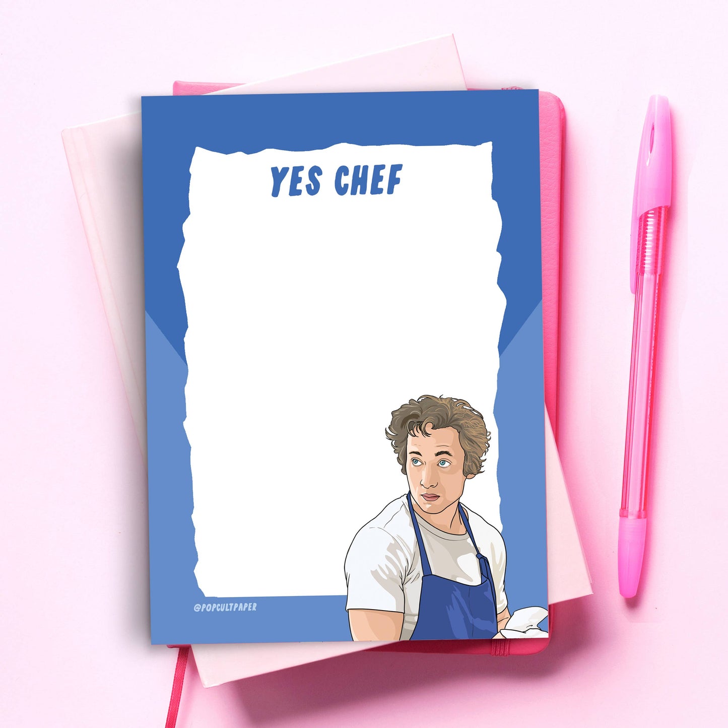 Yes Chef Bear Funny Notepad