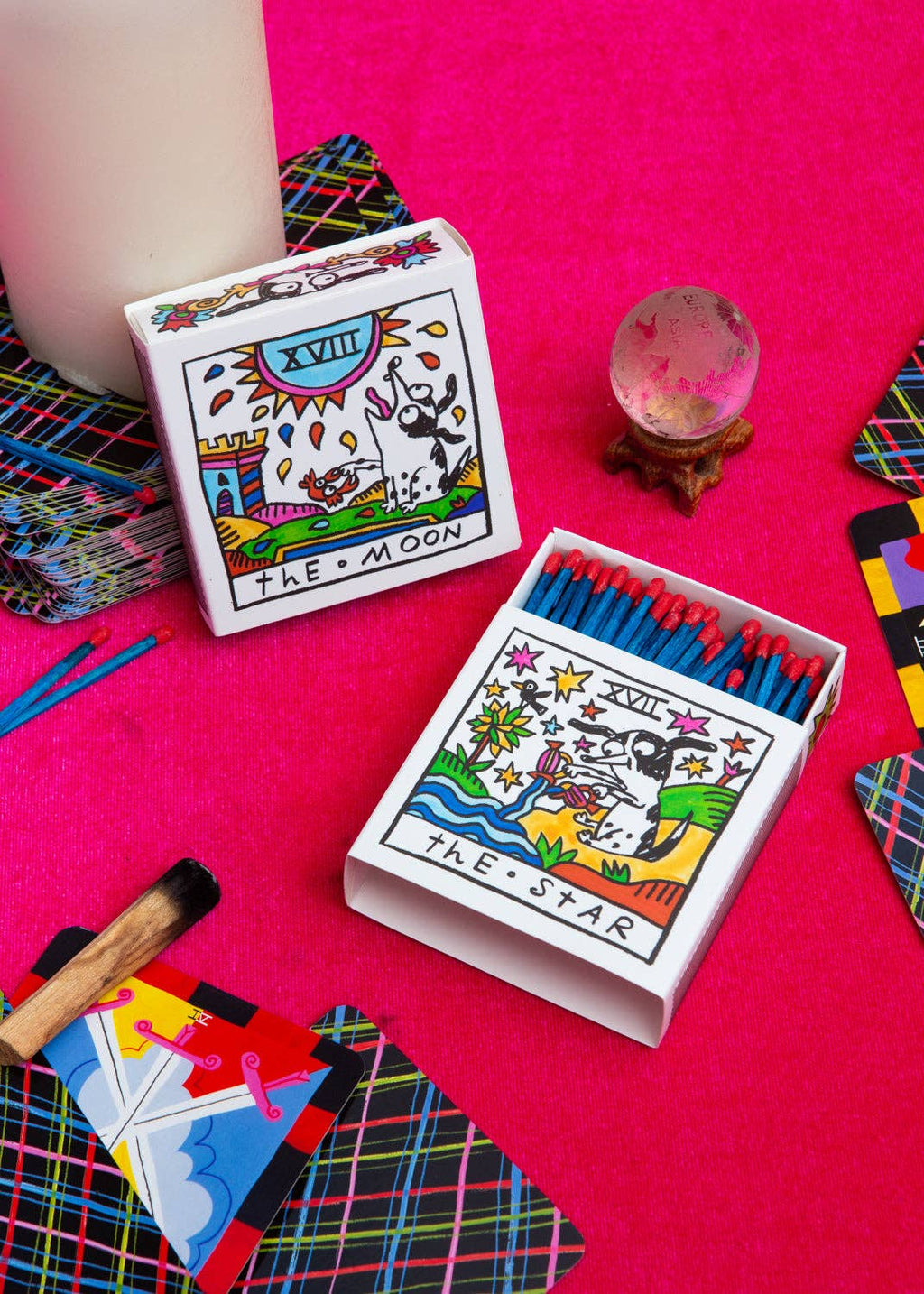 Cowgirl "The Moon + The Star" Tarot Matches by Gentle Thrills