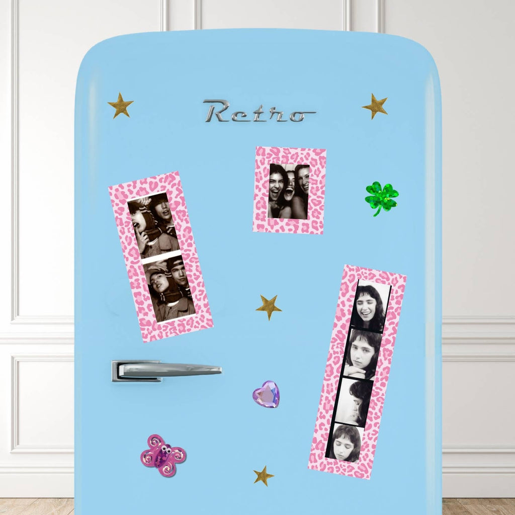 "CHEETAH CUTIE" Photo Strip Magnet Frame | Fridge Home Décor