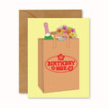 Trader Joe's "Birthday Hoe" Grocery Bag Birthday Card