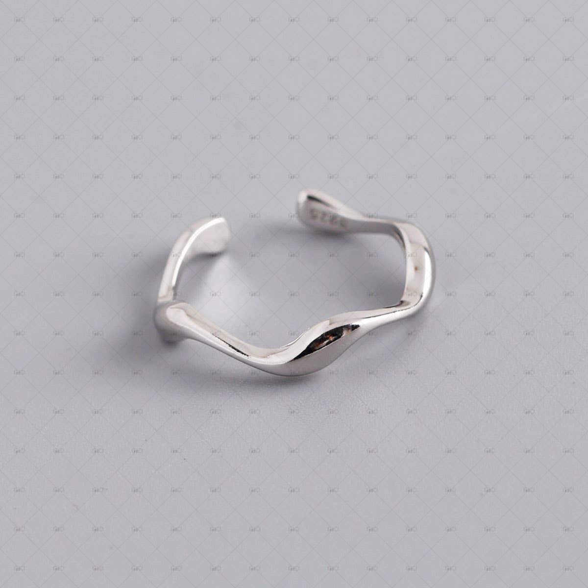 Silver Ripple Ring