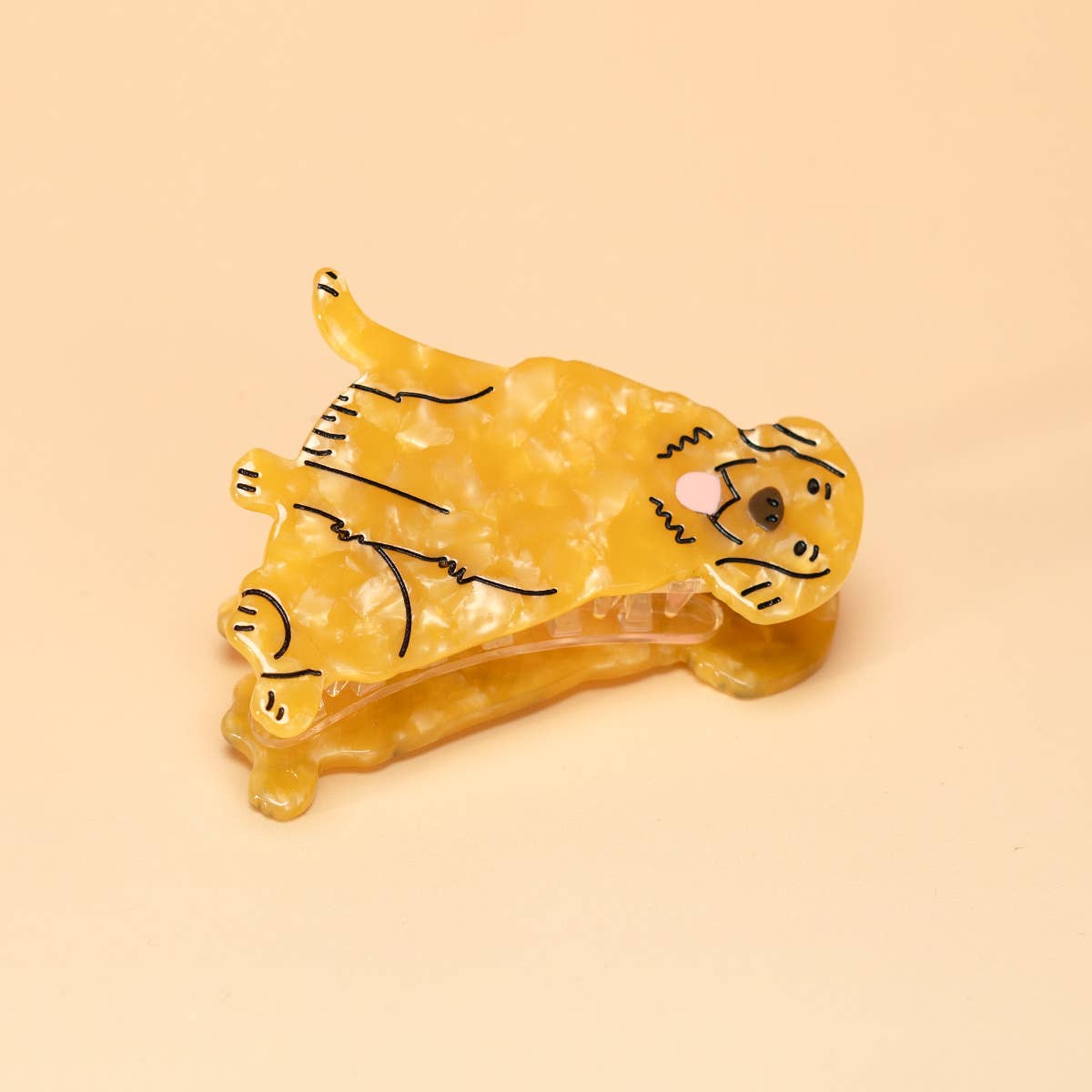 Golden Retriever Hair Claw Clip