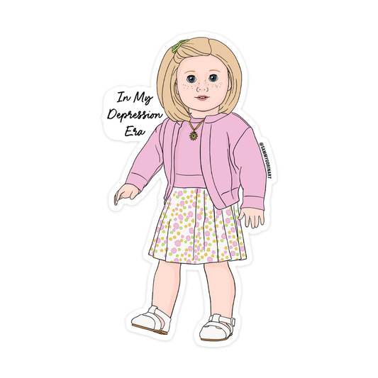 Kit "In My Depression Era" American Girl Doll Sticker