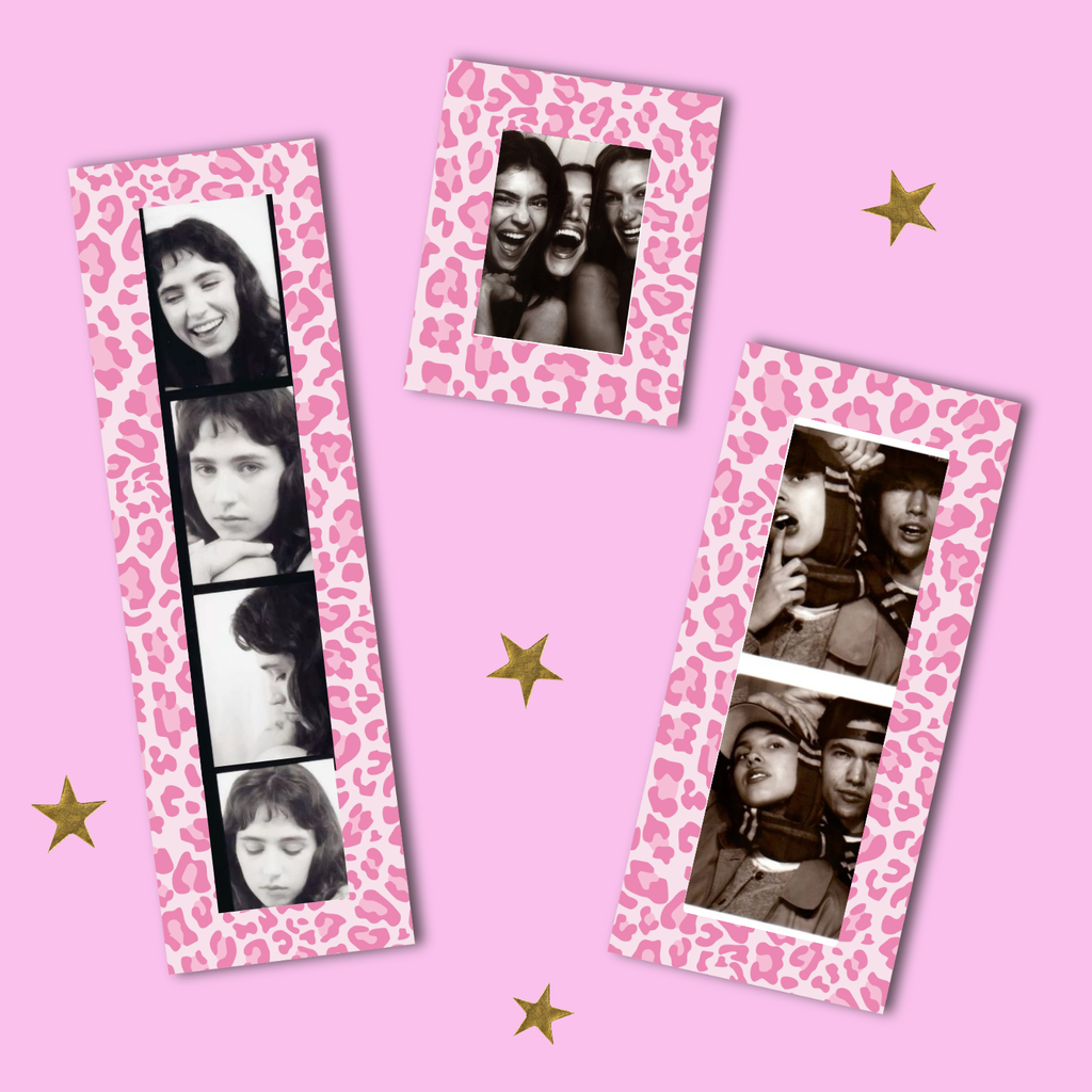 "CHEETAH CUTIE" Photo Strip Magnet Frame | Fridge Home Décor