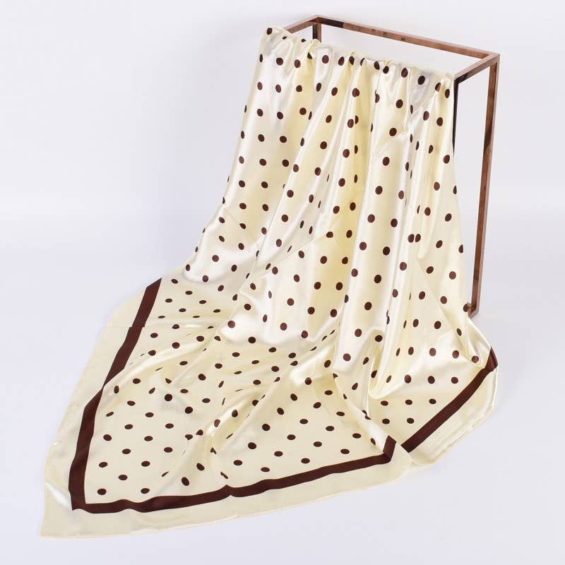 Extra Large Polka Dot Print Bandana Scarf