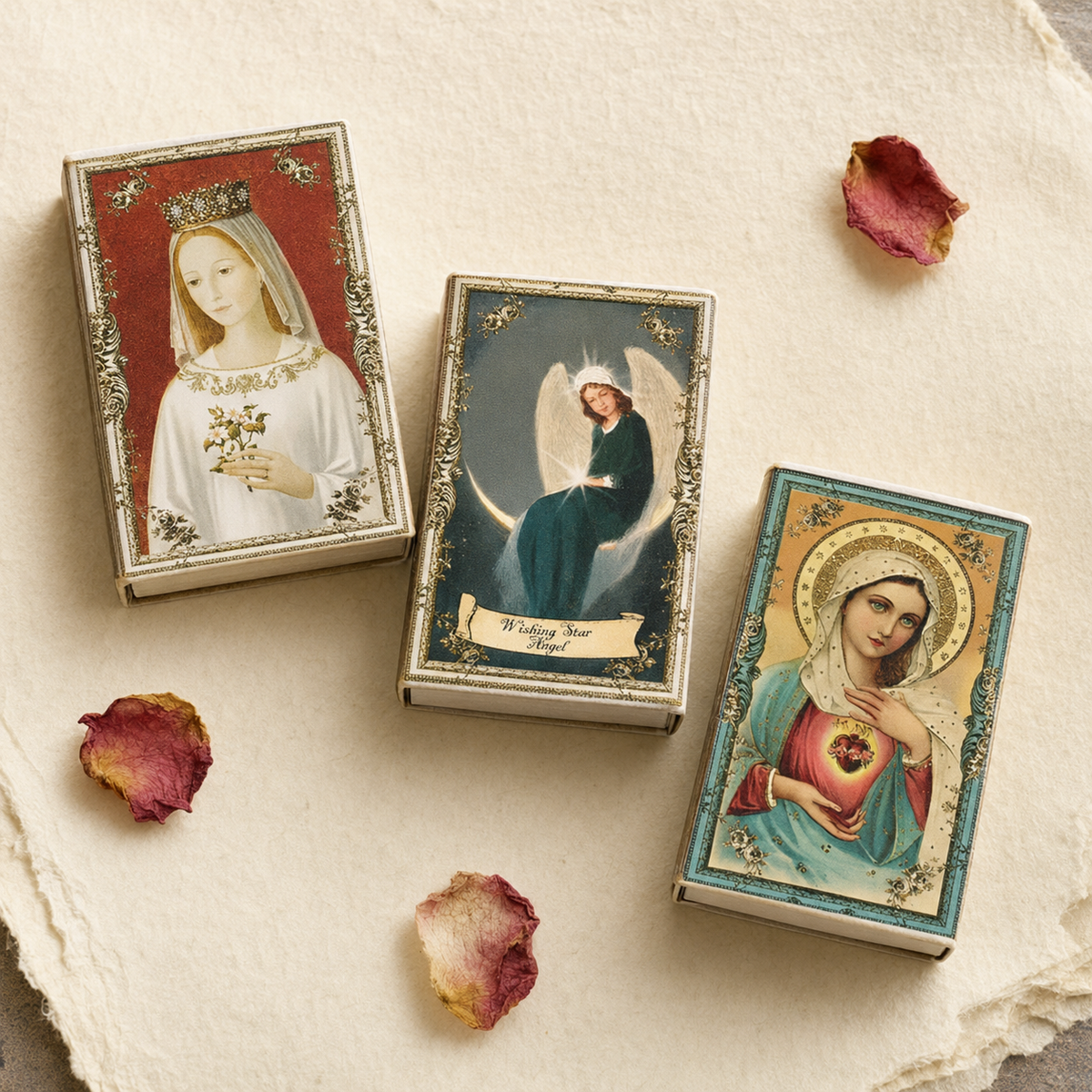 Vintage-inspired Spiritual Imagery Matchbox