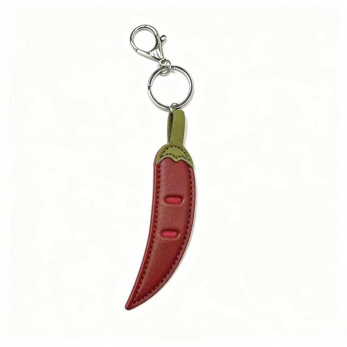 Chili Leather Sunglasses Holder Keychain Bag Charm