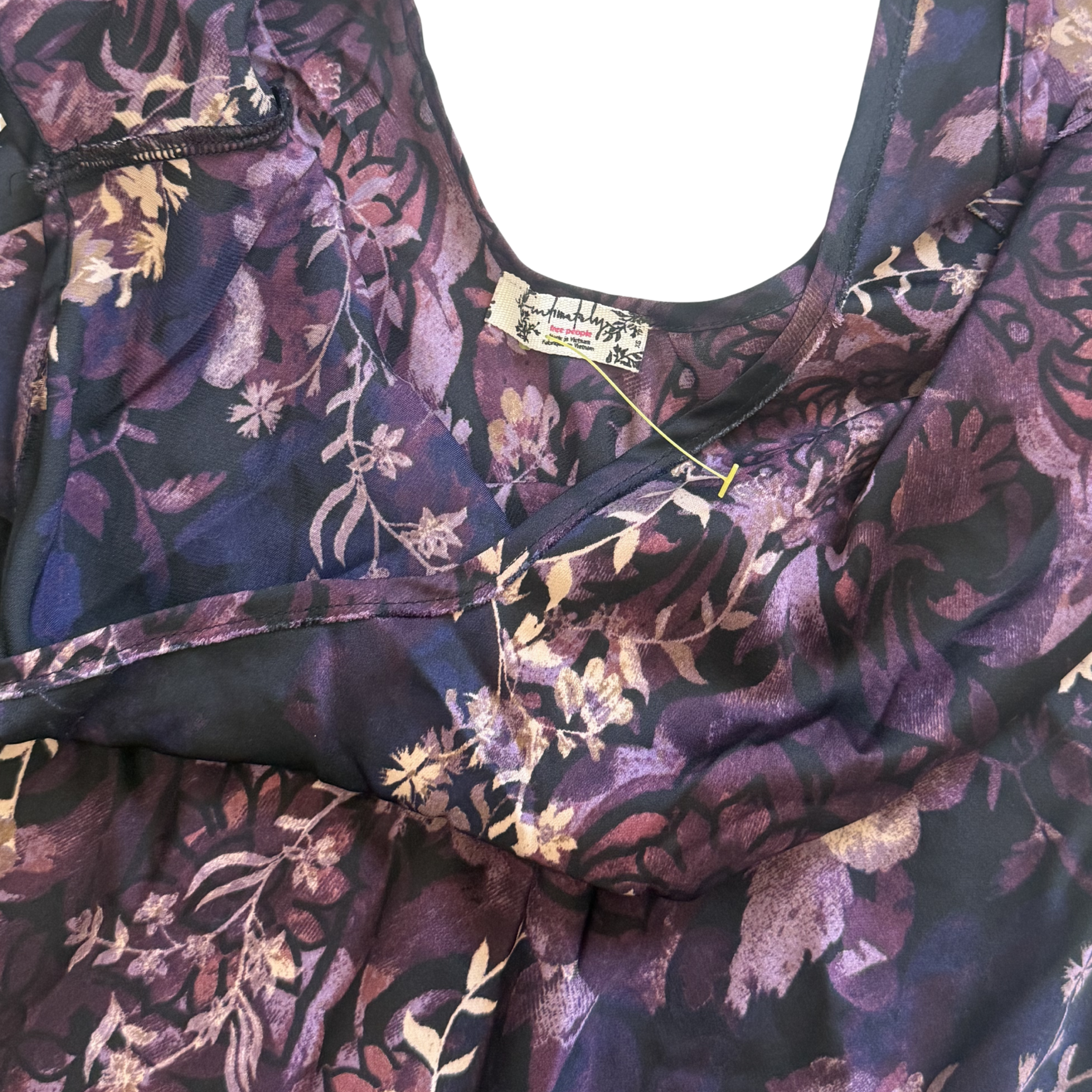Free People Purple Satin Slip Dress – Size XS