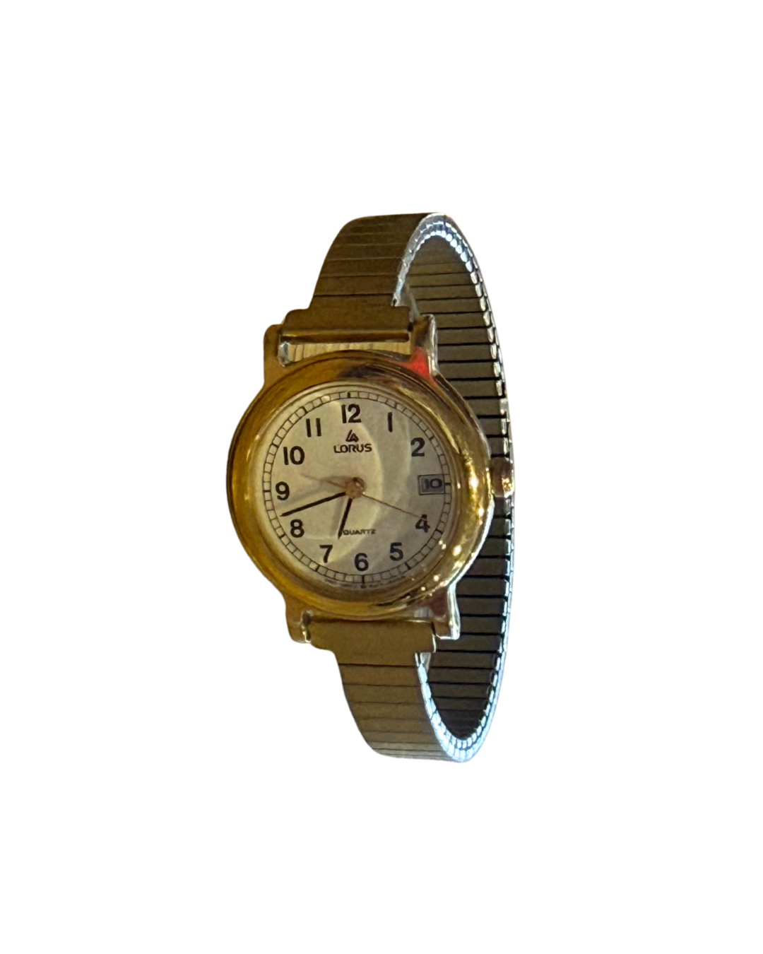 Vintage Lorus Two-Tone Stretch Bracelet Watch