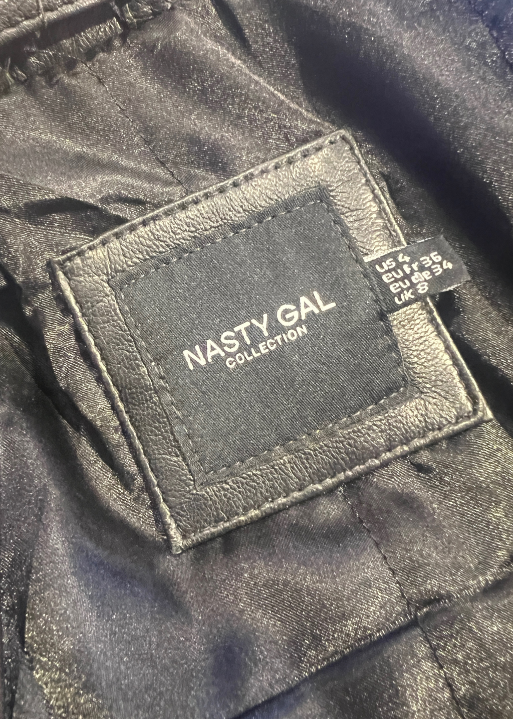 Nasty Gal x Maeve Reilly Leather Midi Studded Jacket & Bralette