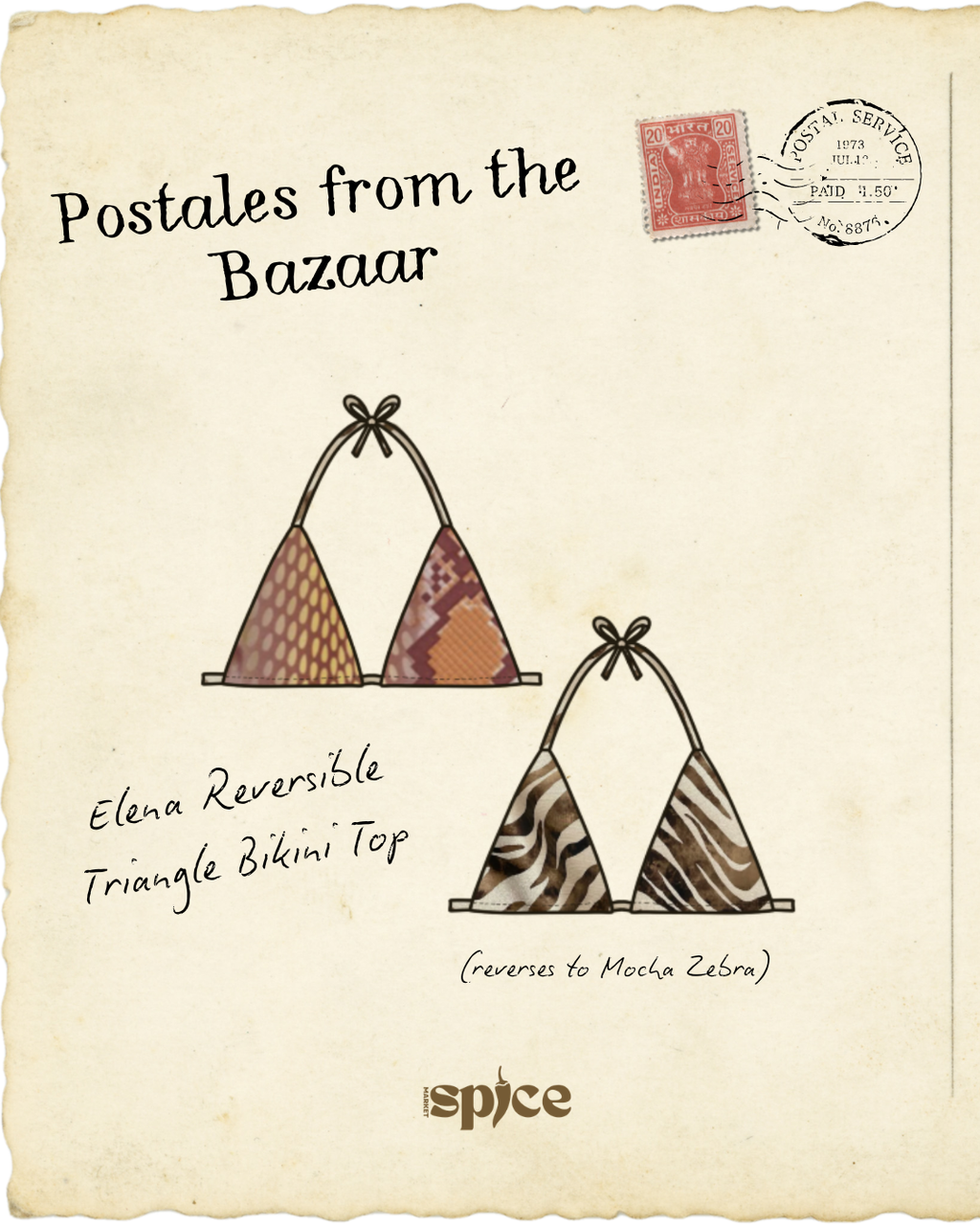 Elena Reversible Triangle Top