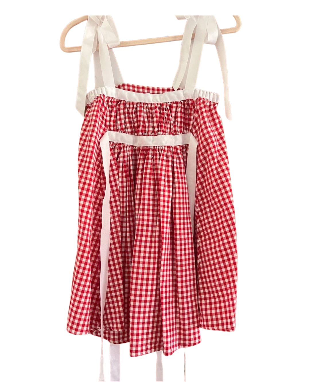 Urban Outfitters Kimchi Blue Red Gingham Tie-Strap Mini Dress – Size XS