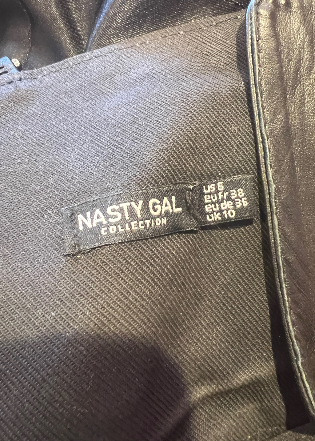 Nasty Gal x Maeve Reilly Leather Midi Studded Jacket & Bralette