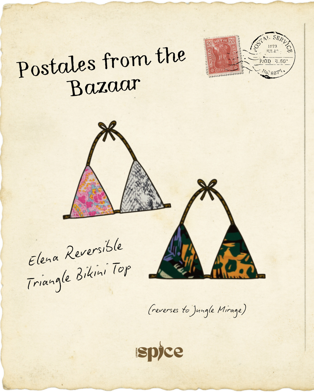 Elena Reversible Triangle Top