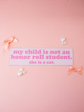 Honor Roll Cat Bumper Magnet