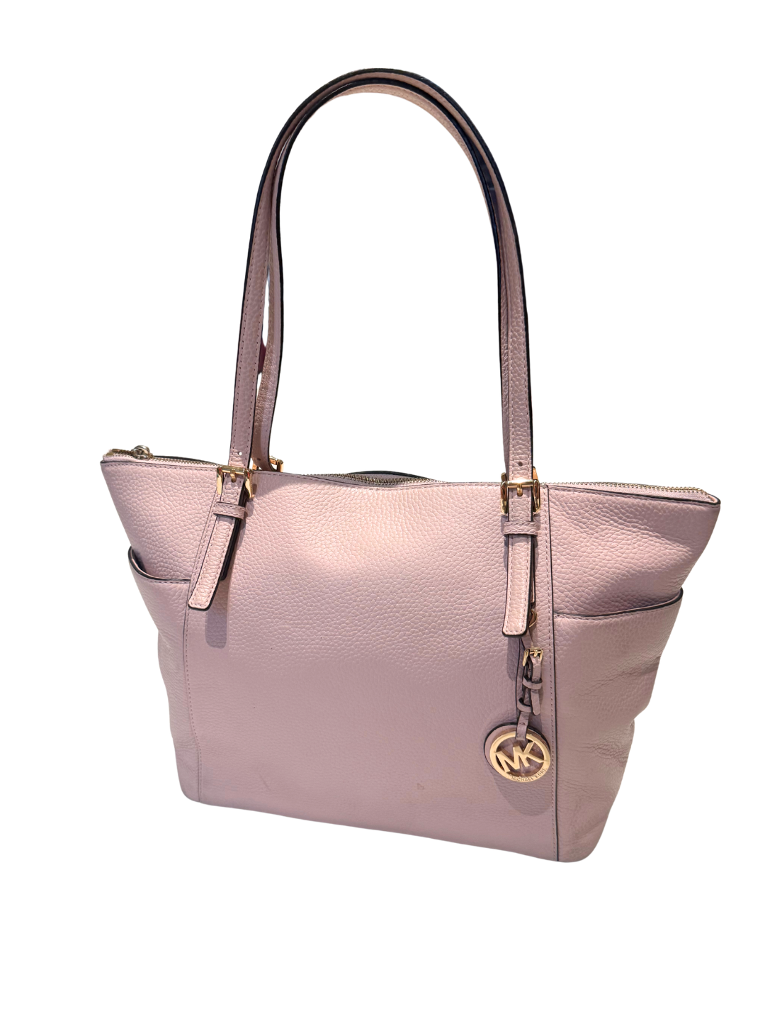 Michael Kors Jet Set Top-Zip Tote Bag – Soft Pink Saffiano Leather