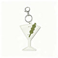 Dirty Martini Leather Sunglasses Holder Keychain Bag Charm