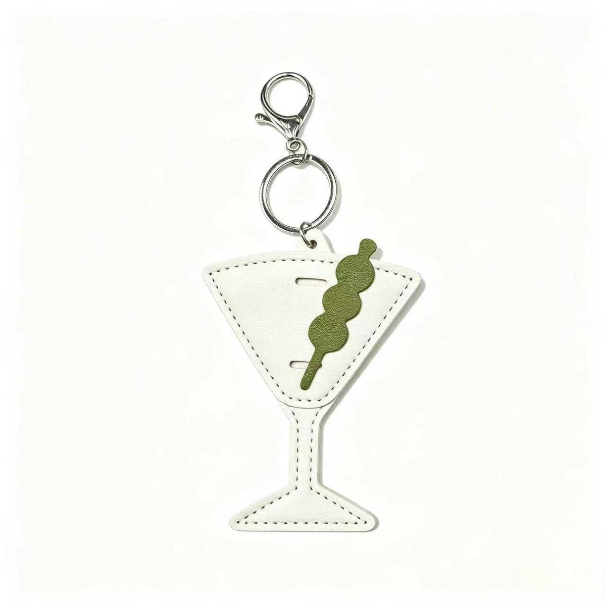 Dirty Martini Leather Sunglasses Holder Keychain Bag Charm