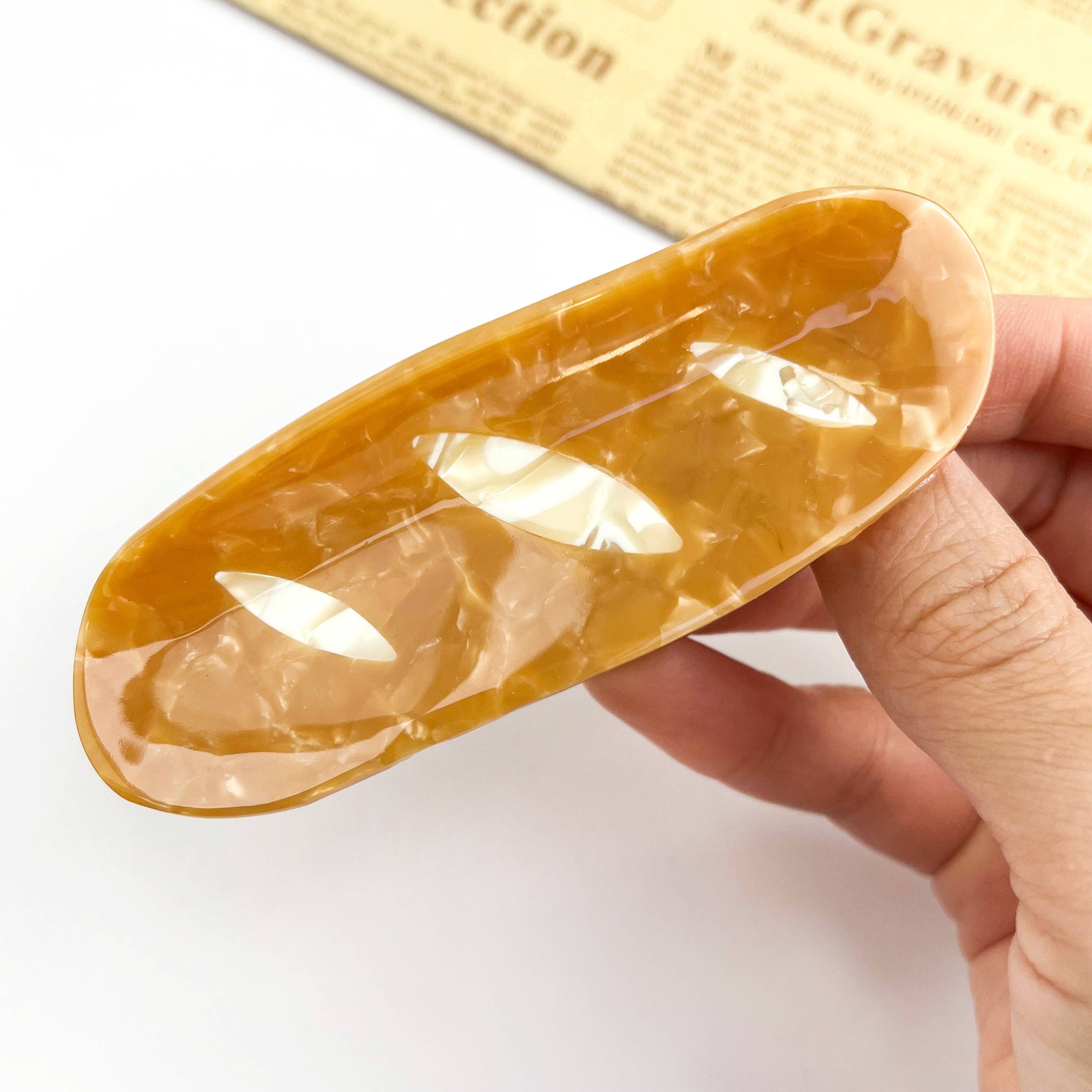 Baguette-Inspired Hair Claw Clip