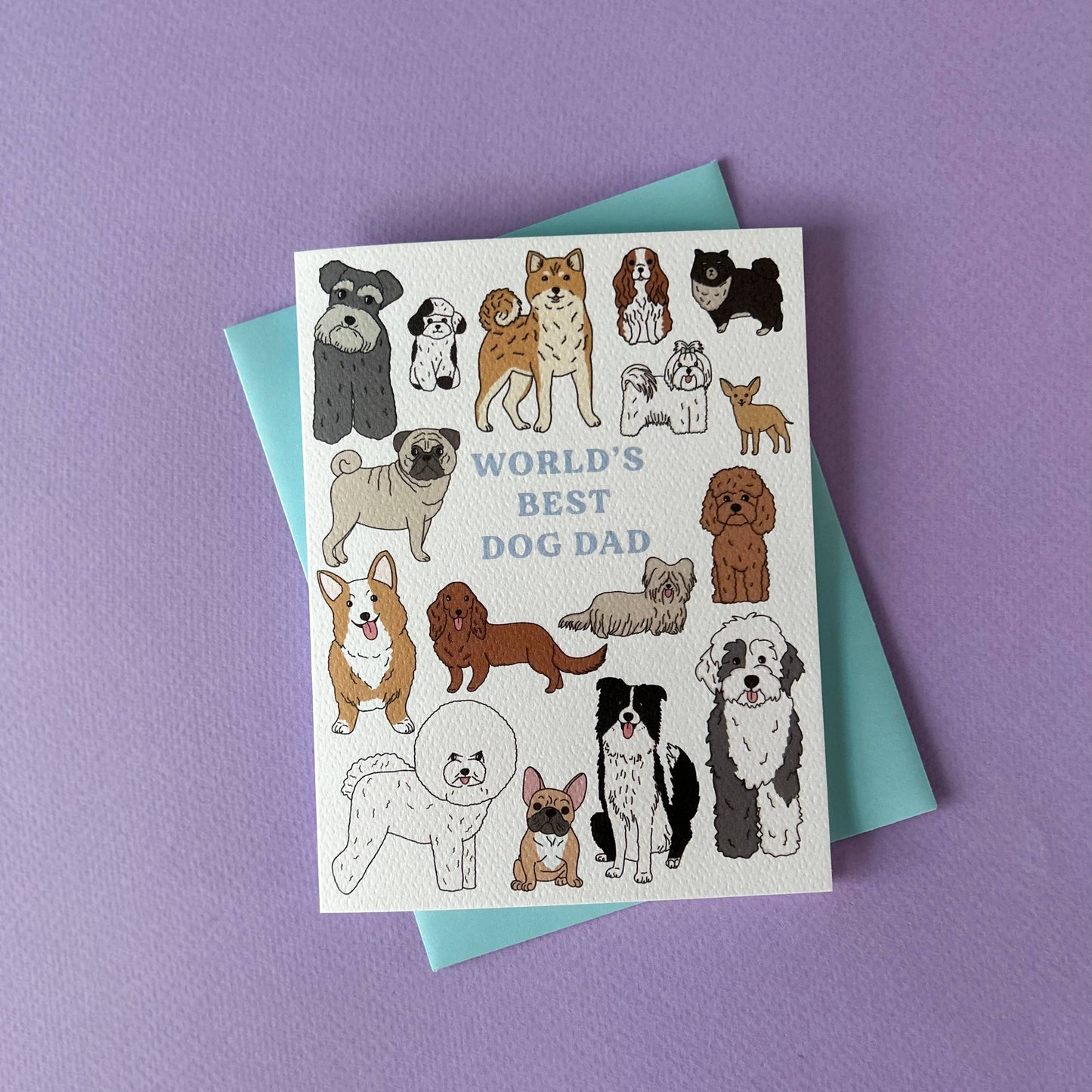 Best Dog Dad Greeting Card