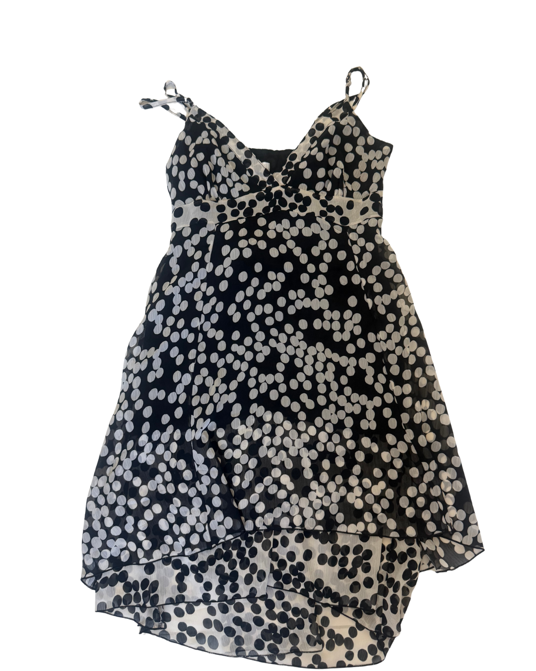 Deadstock Y2K Euro Fashion Polka Dot Mini Dress – Size XS/S