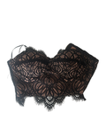 Nasty Gal Black & Nude Zip Corset Top - Size XS