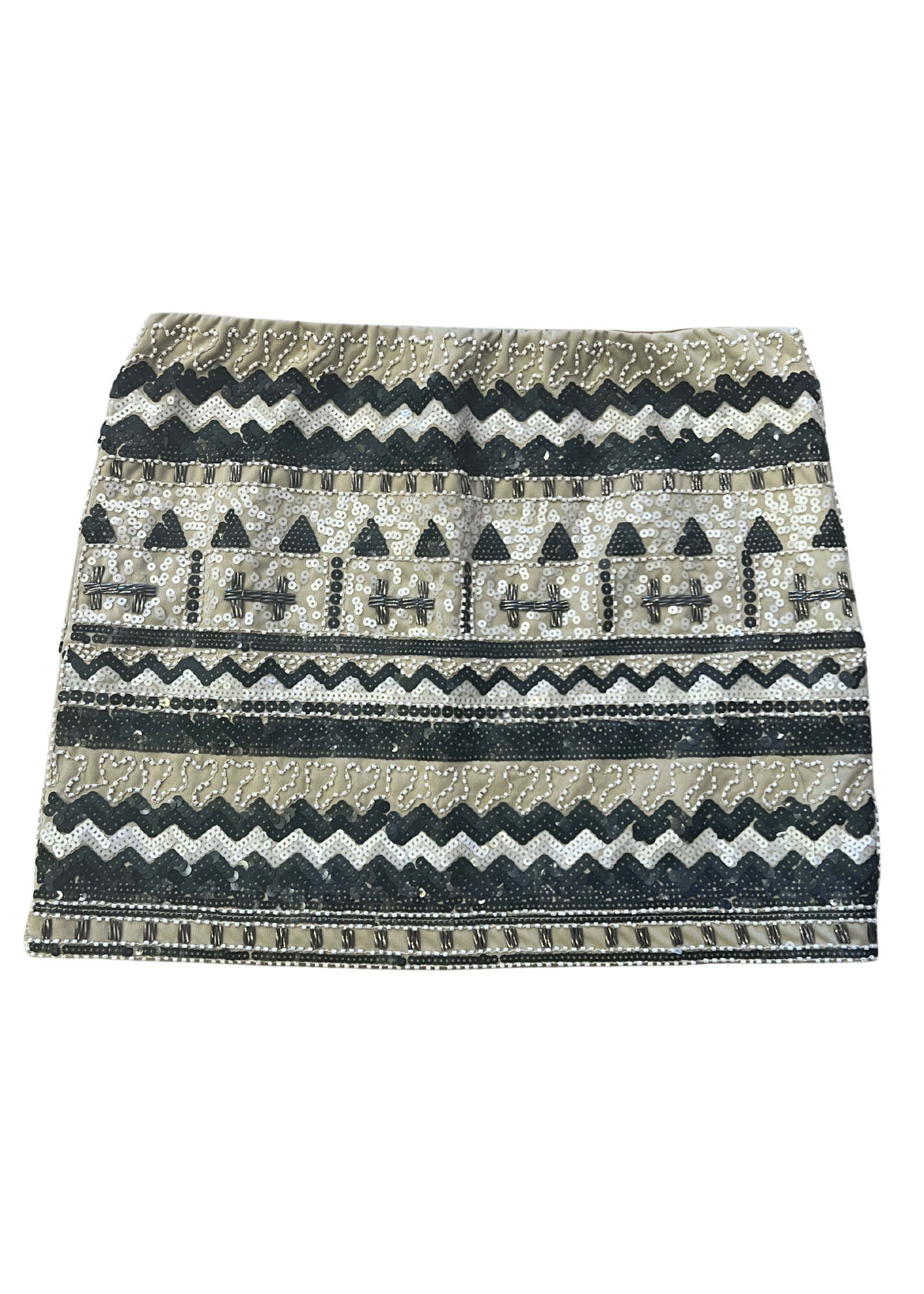 Vintage Michel USA Beaded Mini Skirt