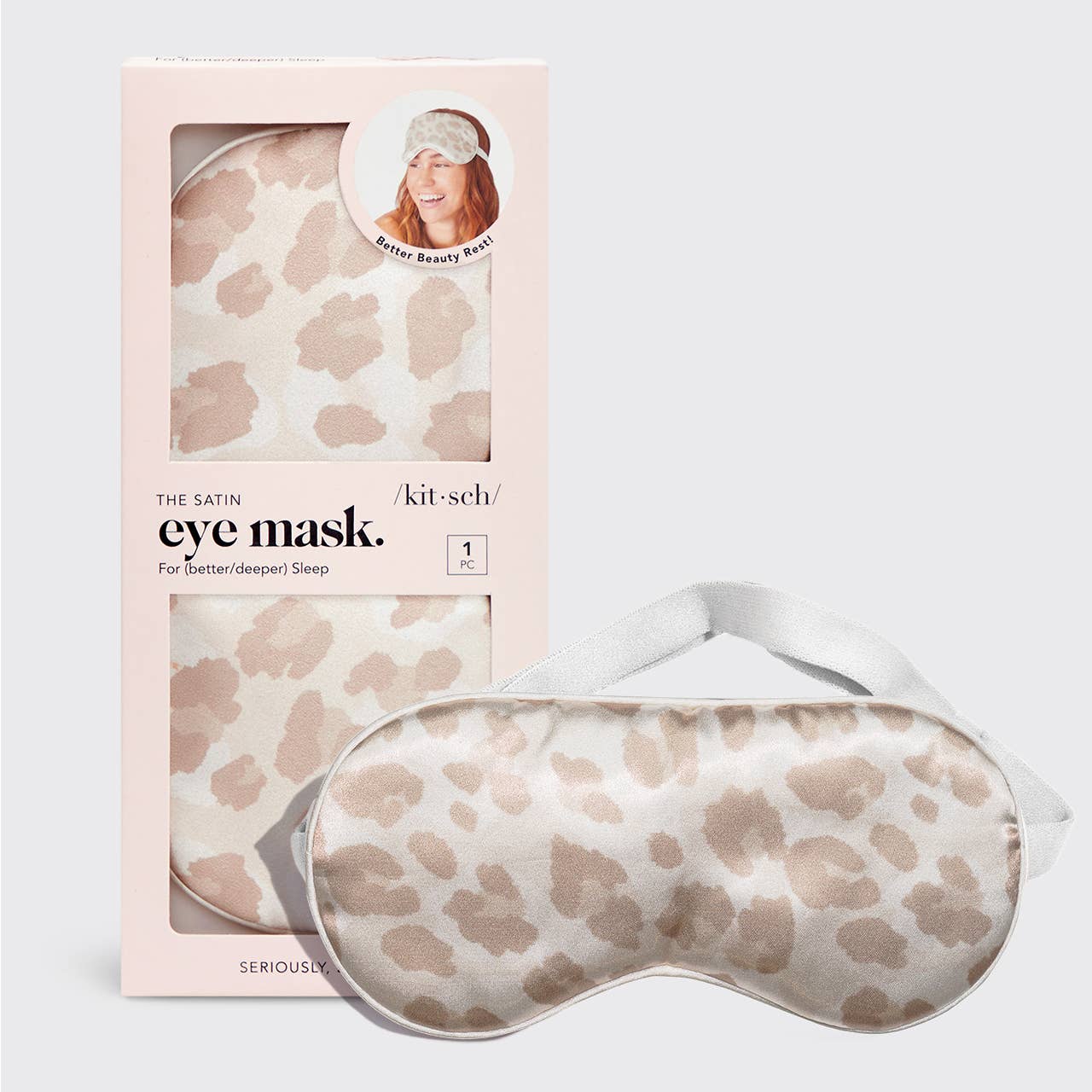 Kitsch Leopard Satin Sleep Eye Mask