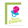 You're Engaged Ring Pop Card